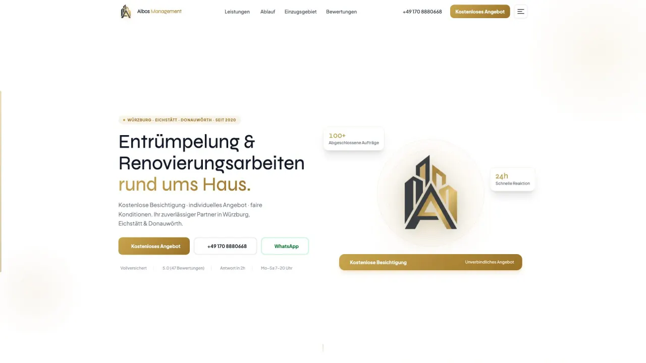 Albos Management – Website