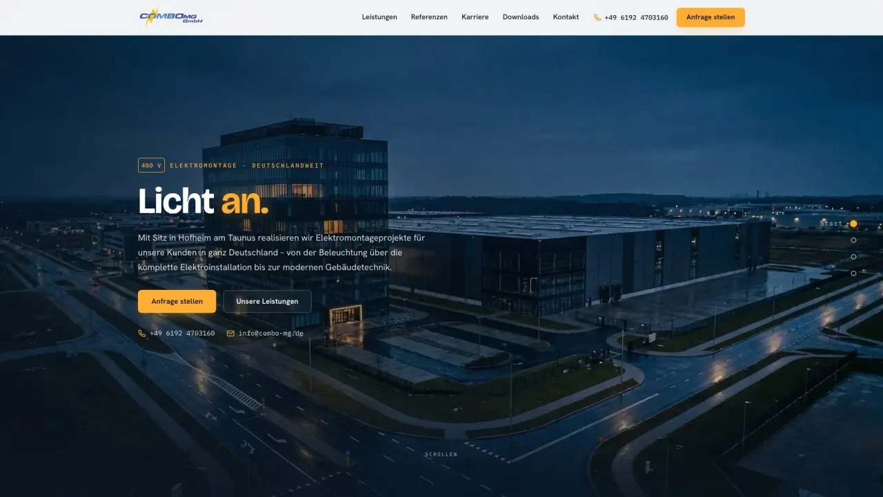Combo MG GmbH – Website