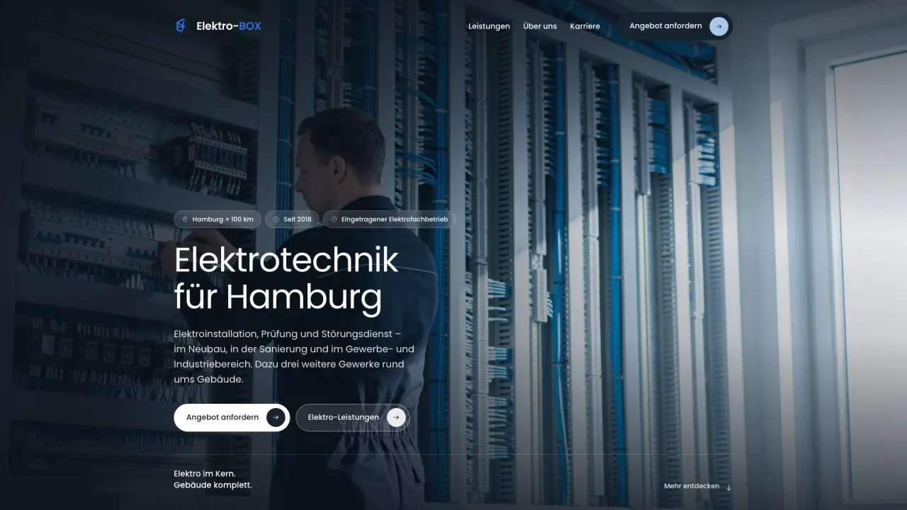 Elektro-BOX Hamburg – Website