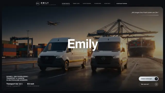Emily Transport & Logistik – Website