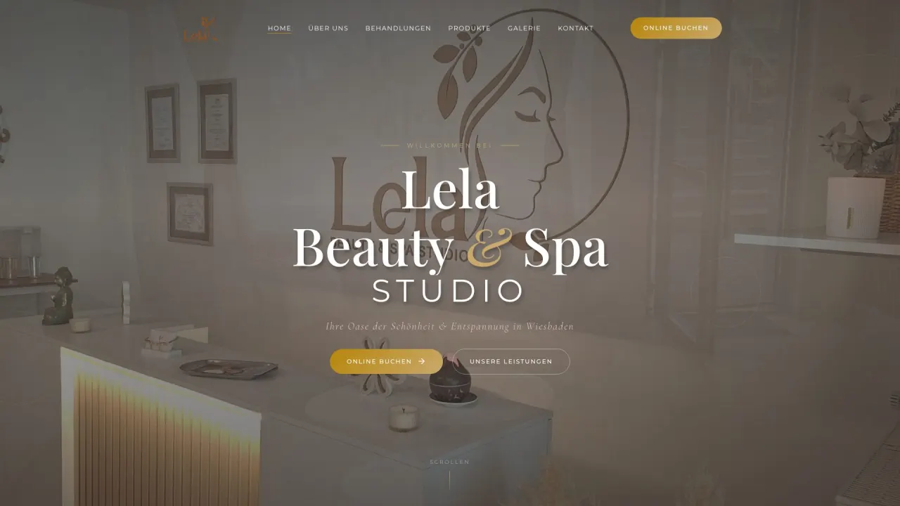 Lela Beauty & Spa Studio – Website und System