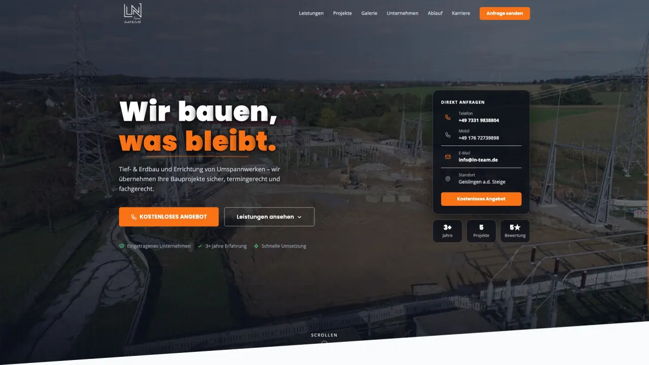 LN-Team GmbH – Website